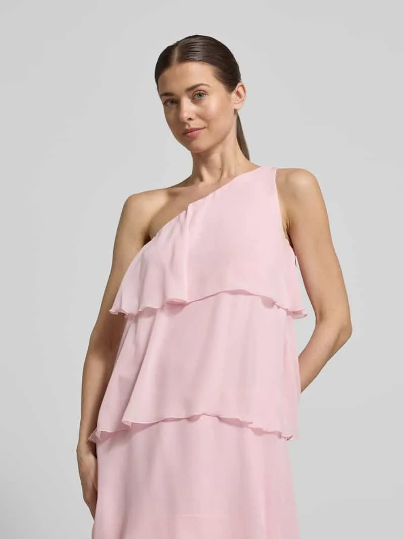Vero Moda Uitlopend maxi-jurk met ruchedetail model 'FELICIA' roze, foto 3