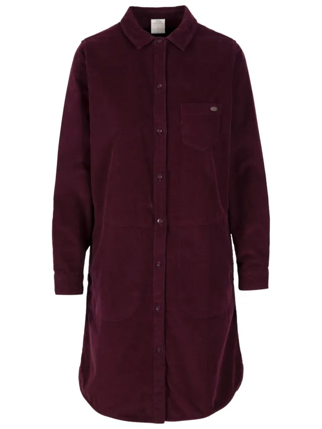 Trespass Dames/Dames Allison Overhemdjurk (Donkere kers) Rood