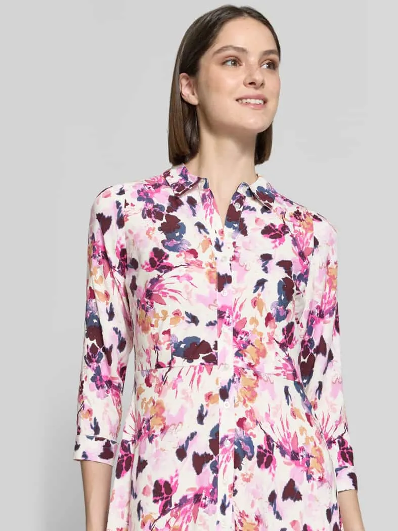 Yas Overhemdjurk van viscose met knoopsluiting model 'SAVANNA' offwhite, foto 3