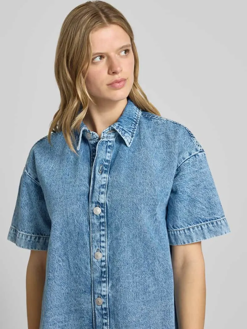 Pieces Loose fit denimjurk van katoenmix model 'SKY', foto 5