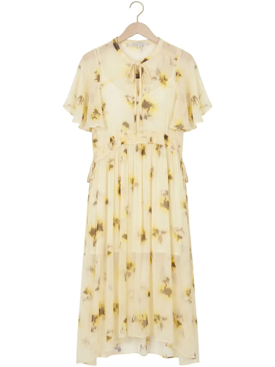SECOND FEMALE Dames Jurken Mirage Dress - Creme, foto 2