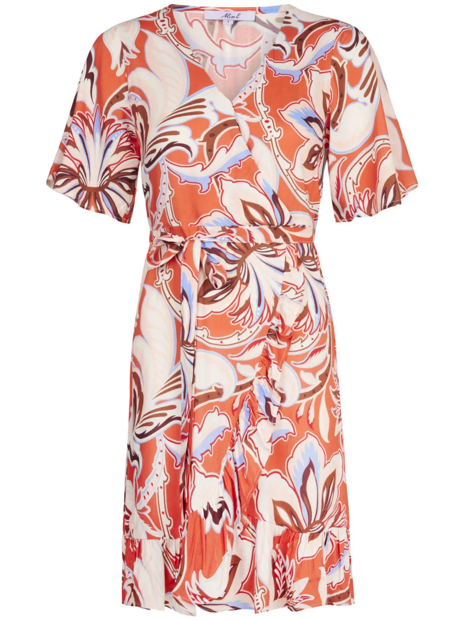 Miss Etam 100% vi bohemian zomerjurk met paisley - oranje, foto 2