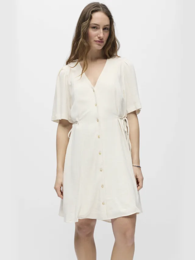 Object mini jurk ecru