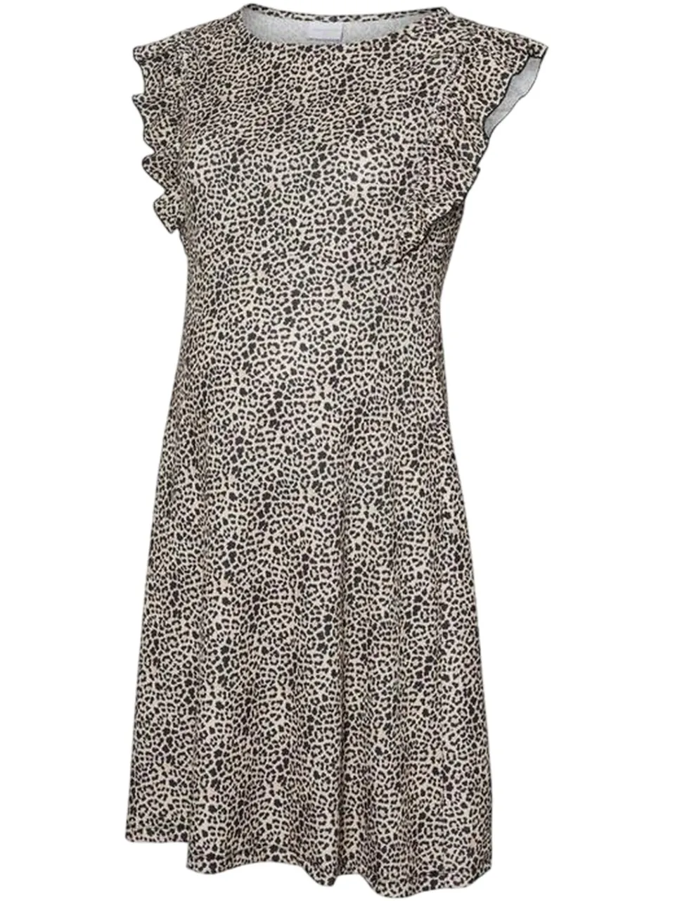 Mamalicious Mleveline mouwloze mini-jurk met luipaardprint voor dames (Zwart), foto 2