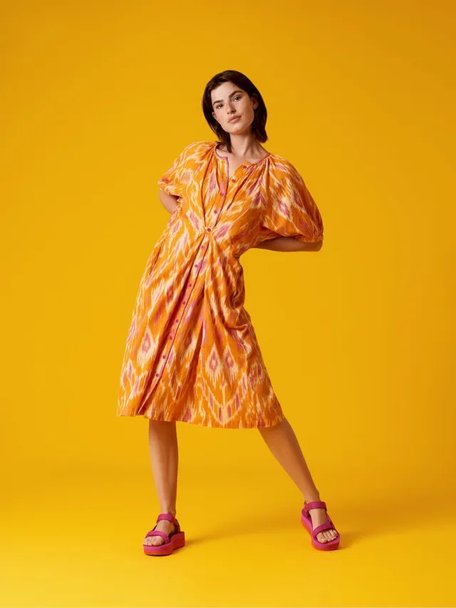 Oilily Dali Jurk - Oranje - 34 Rood
