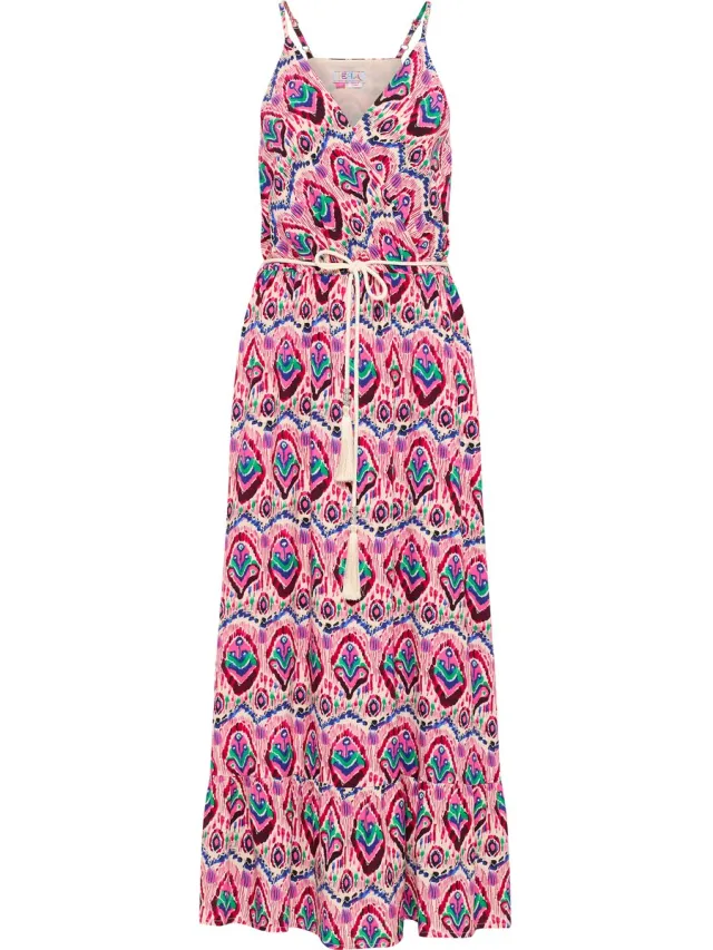 IZIA Maxi-jurk met all-over print Roze Veelkleurig