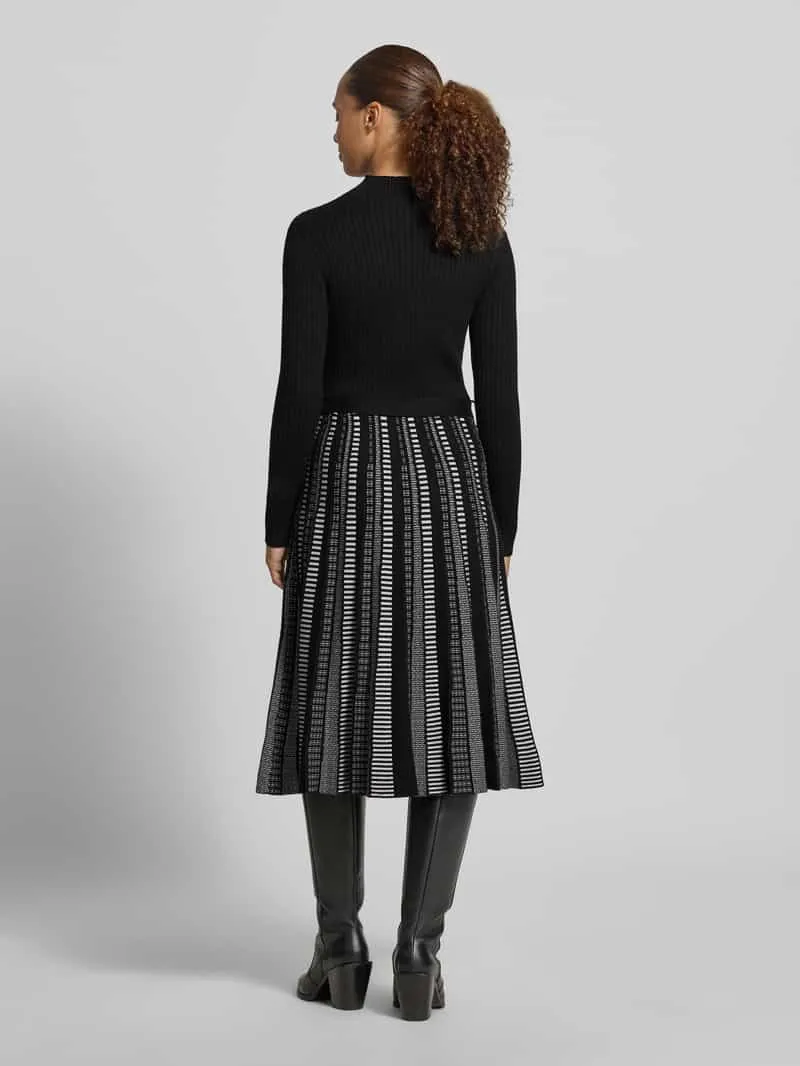 Apricot Midi-jurk van viscosemix zwart, foto 3