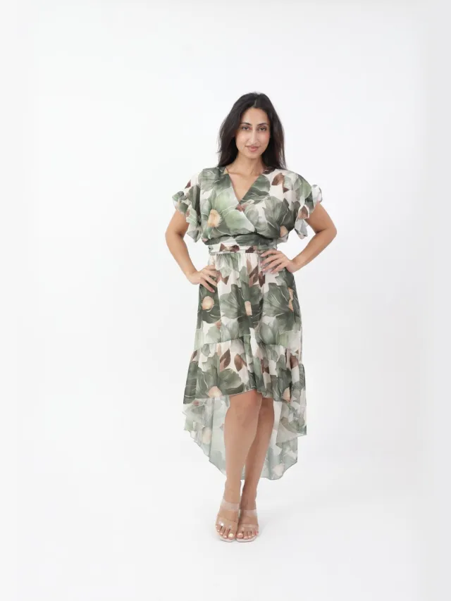 Elara Kleid Khaki
