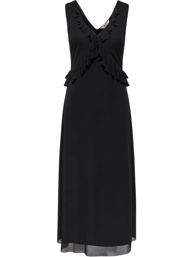 Only Jurk ONLKAZEL Lange jurk Black 1