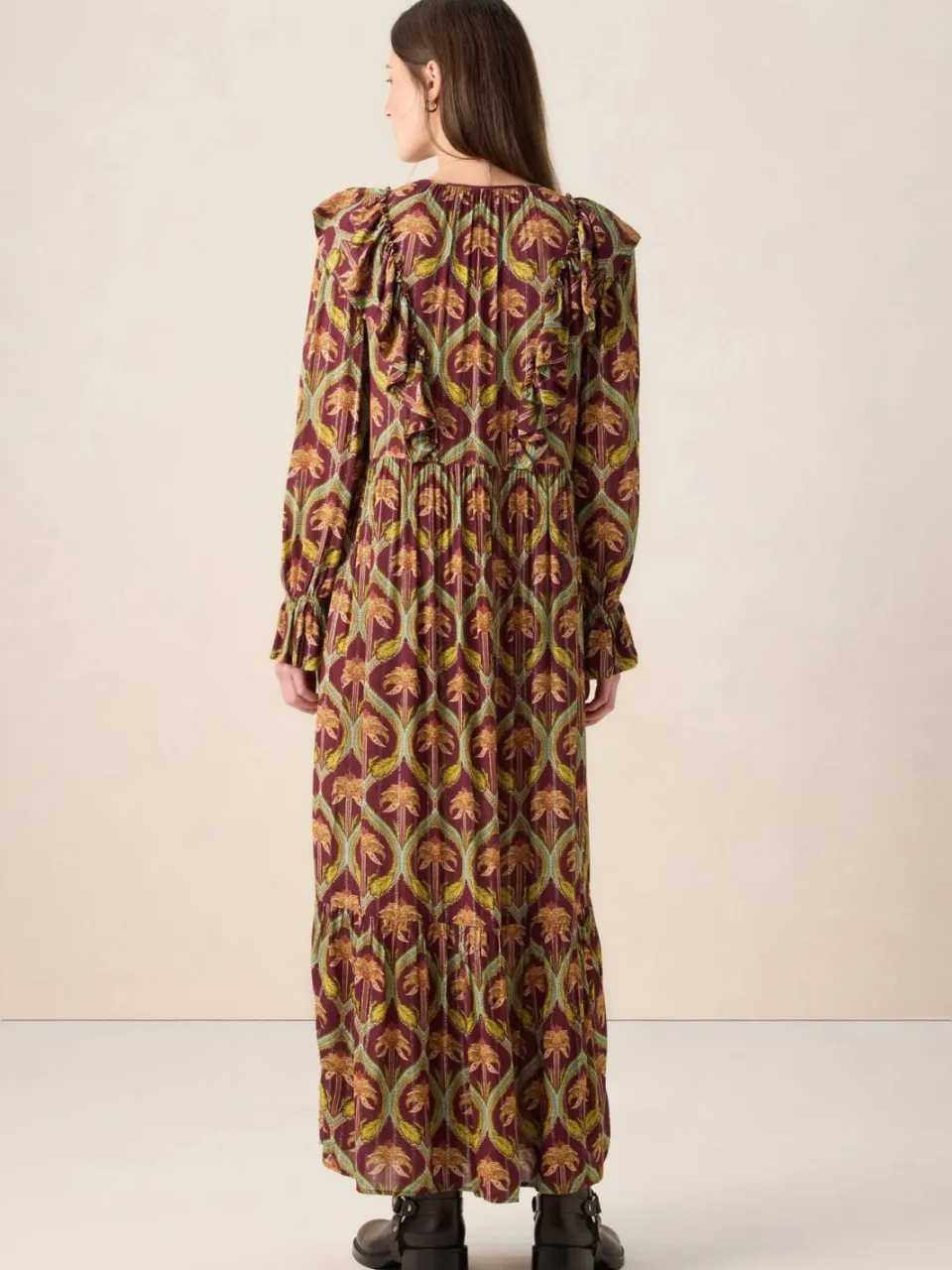 Sissy-Boy maxi jurk multi donkerrood, foto 4