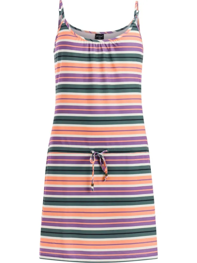 Protest PRTBounties - Mini-jurk Dames - Normale pasvorm - Knielengte - Spaghetti bandjes - Crème Jelly Purple