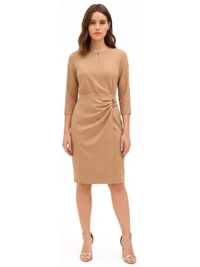 Rinascimento Jurk Rinascimento CFC0132227003 Beige