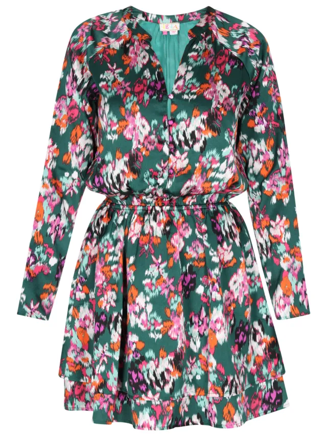 IZIA Jurk Dames Groen Veelkleurig, foto 2