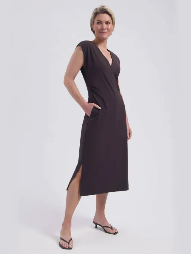 Lady Day zomerjurk donkerbruin