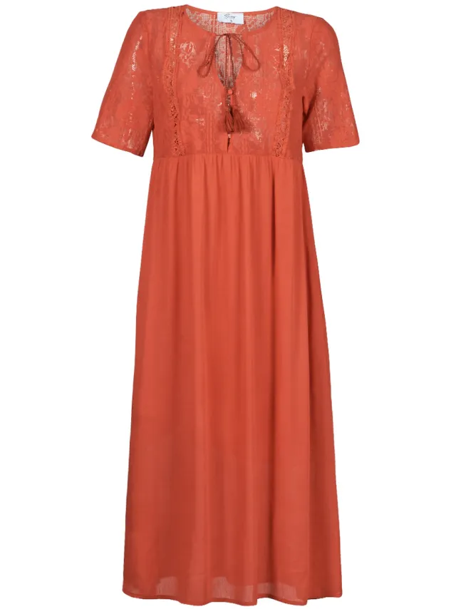 Betty London Lange Jurk Betty London ORVILLE Rood