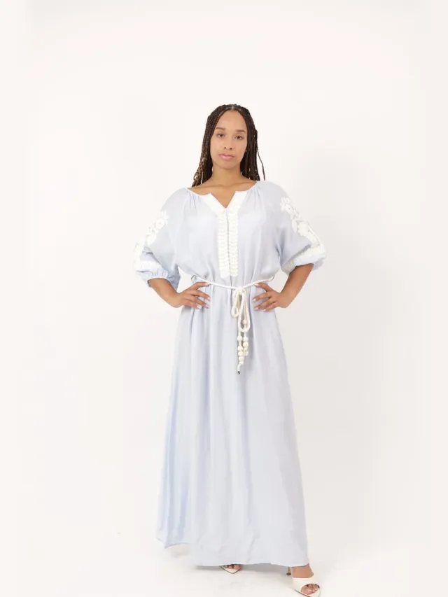 Elara Maxikleid Hellblau