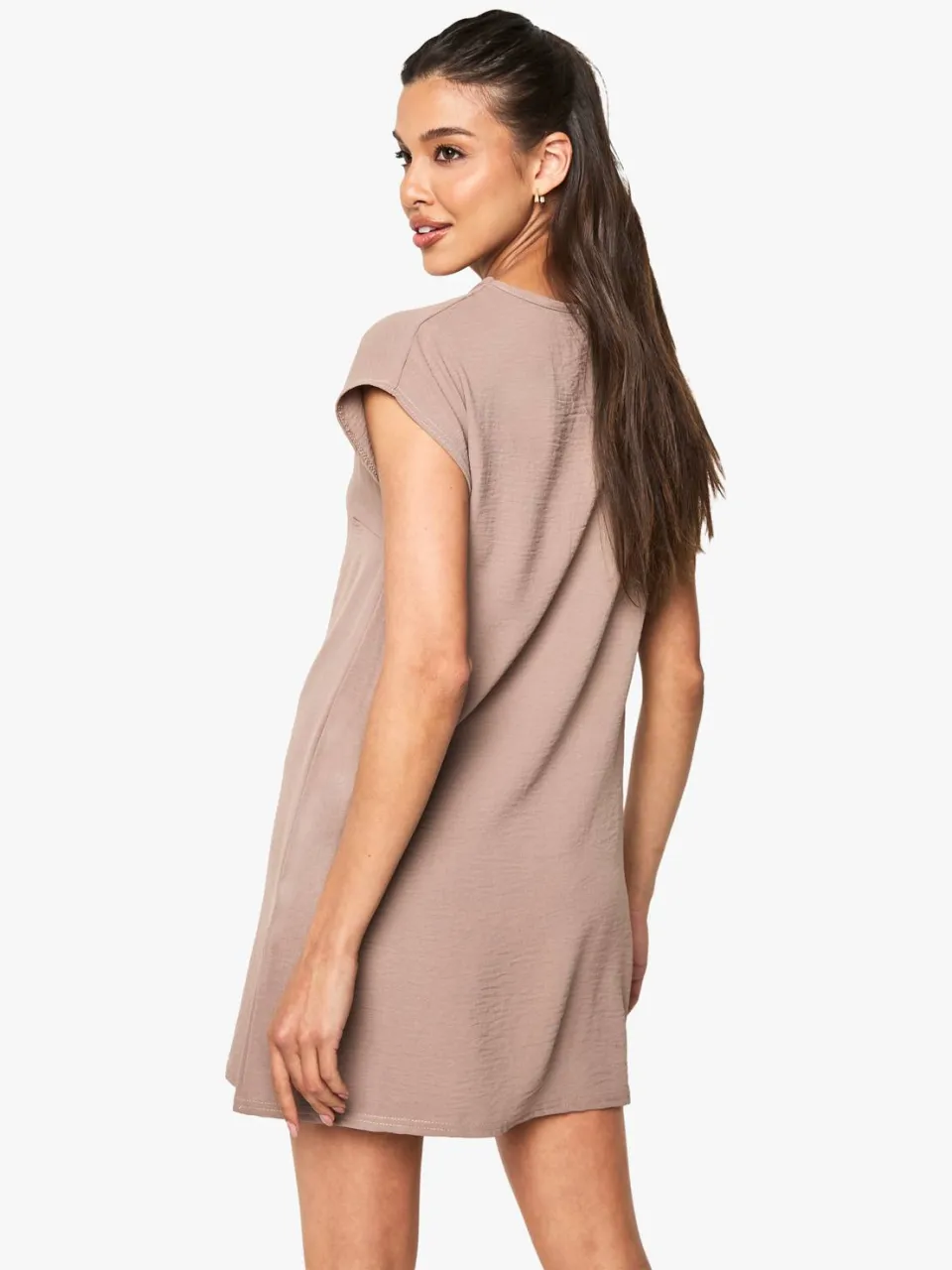 boohoo Dames Asymmetrische minijurk met gouden rand, foto 2