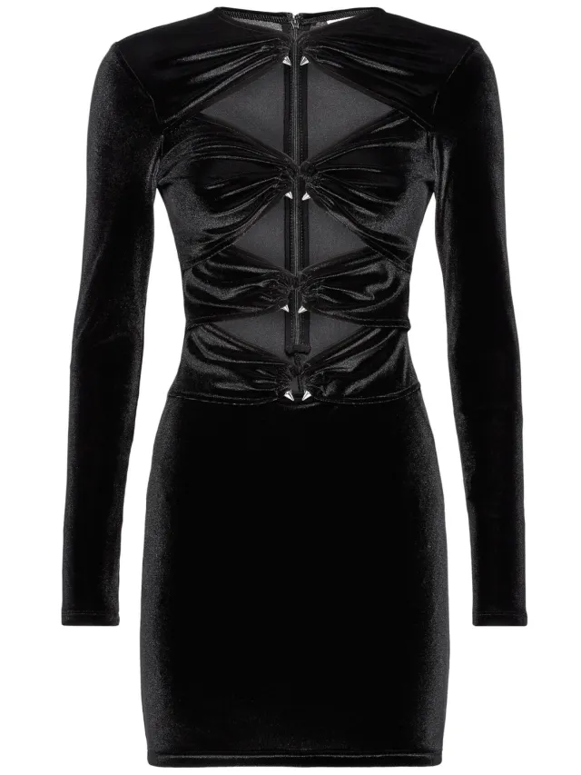 Philipp Plein Lange Jurk zwart, foto 2