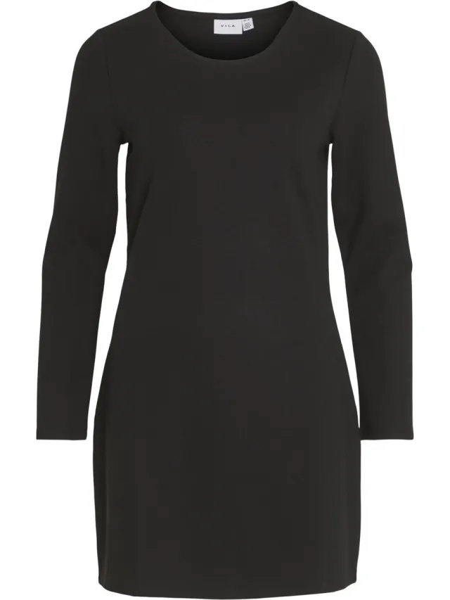 Vila 14086118 - VIARMERONE O-NECK L/S DRESS - NOOS Black