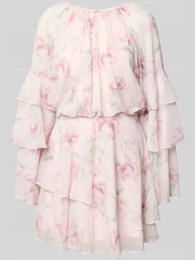 Ted Baker Minijurk met volantmouwen model 'MAHLIIA' roze, foto 2