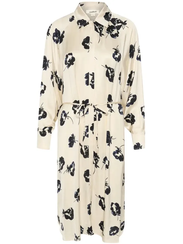 SOAKED IN LUXURY Dameshemdjurk met lange mouwen Soaked in Luxury Erwina Zwart