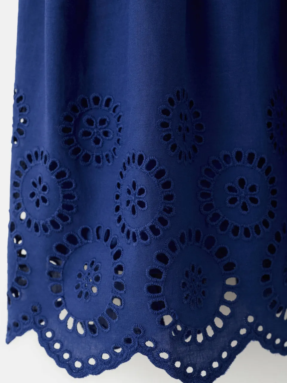 Mango broderie korte zomerjurk - blauw, foto 6