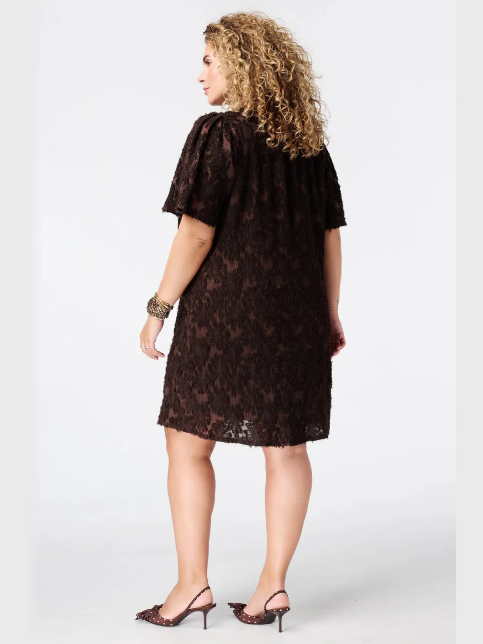 MS Mode A-lijn jurk Plus Size - bruin, foto 5