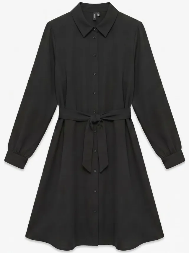 Vero Moda Jurk VMSALLY Midi-jurk Black 1