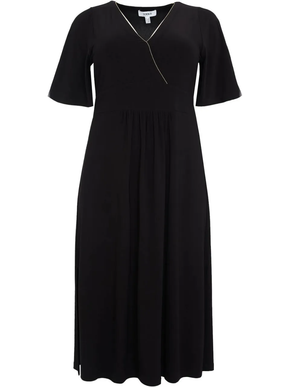 Yoek Lovers Collection dolce maxi jurk zwart, foto 2