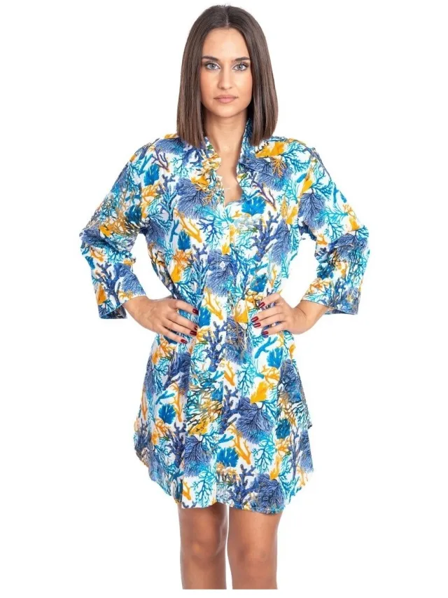 Isla Bonita By Sigris Jurk Isla Bonita By Sigris Jurk Blauw