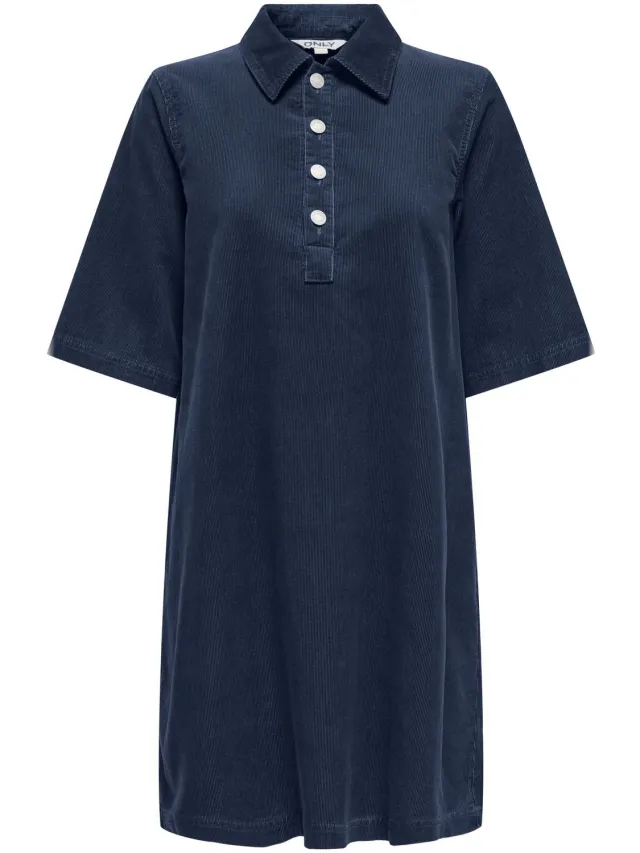 Only Onlgry Nessa Ss Cord Dress Navy Blazer | Blauw | Maat: