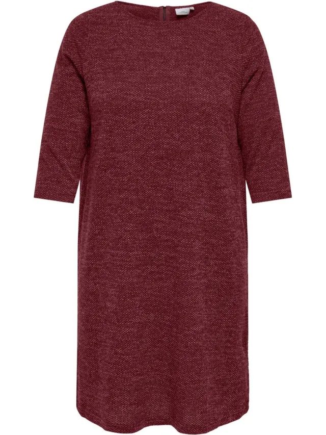 Only Carmakoma CARMARTHA 3/4 KNEE DRESS JRS - Meisjes - Mini jurken cabernet
