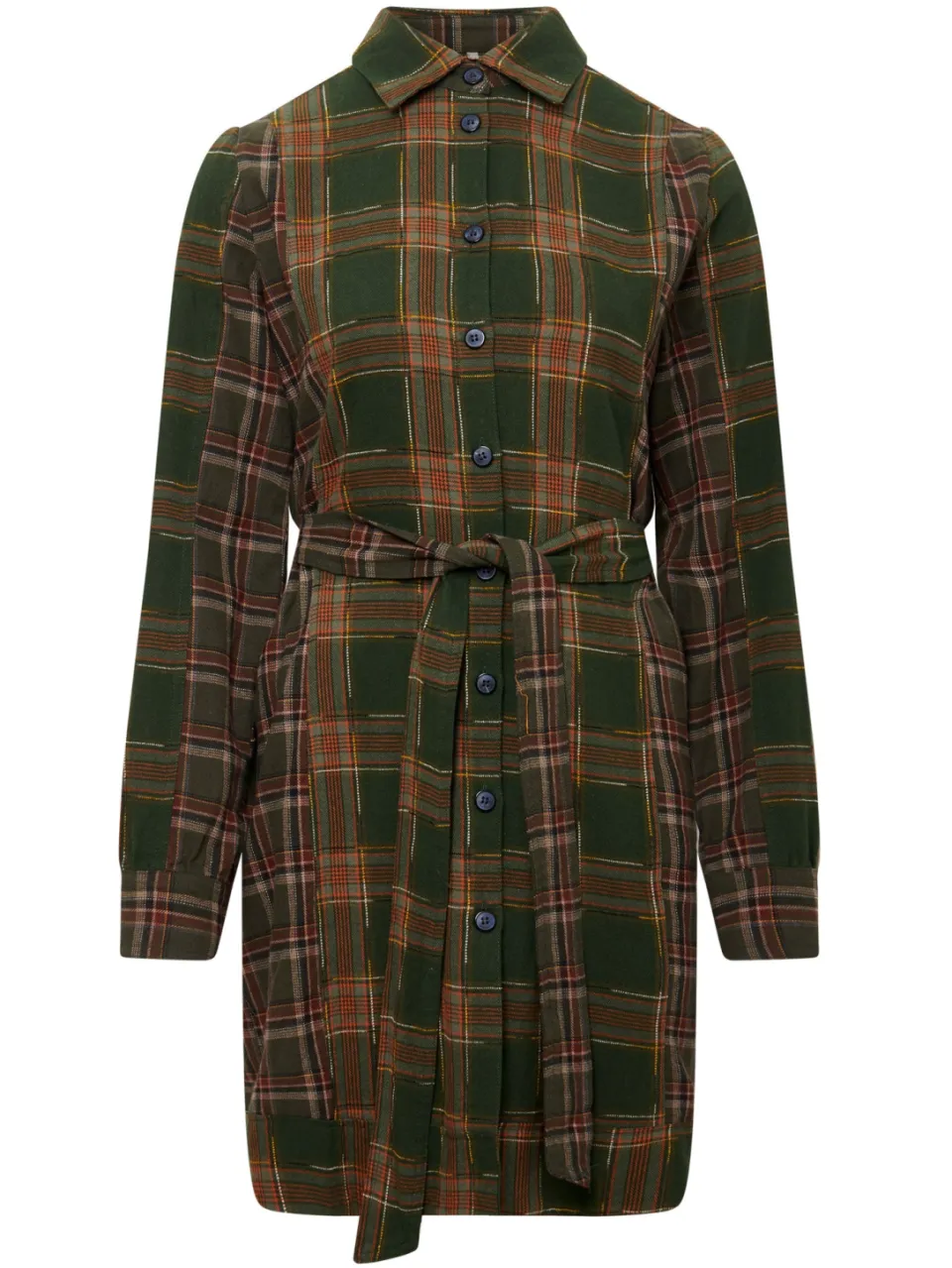 KOMODO dames vegan Jurk Ruby Patchwork Groen, foto 2