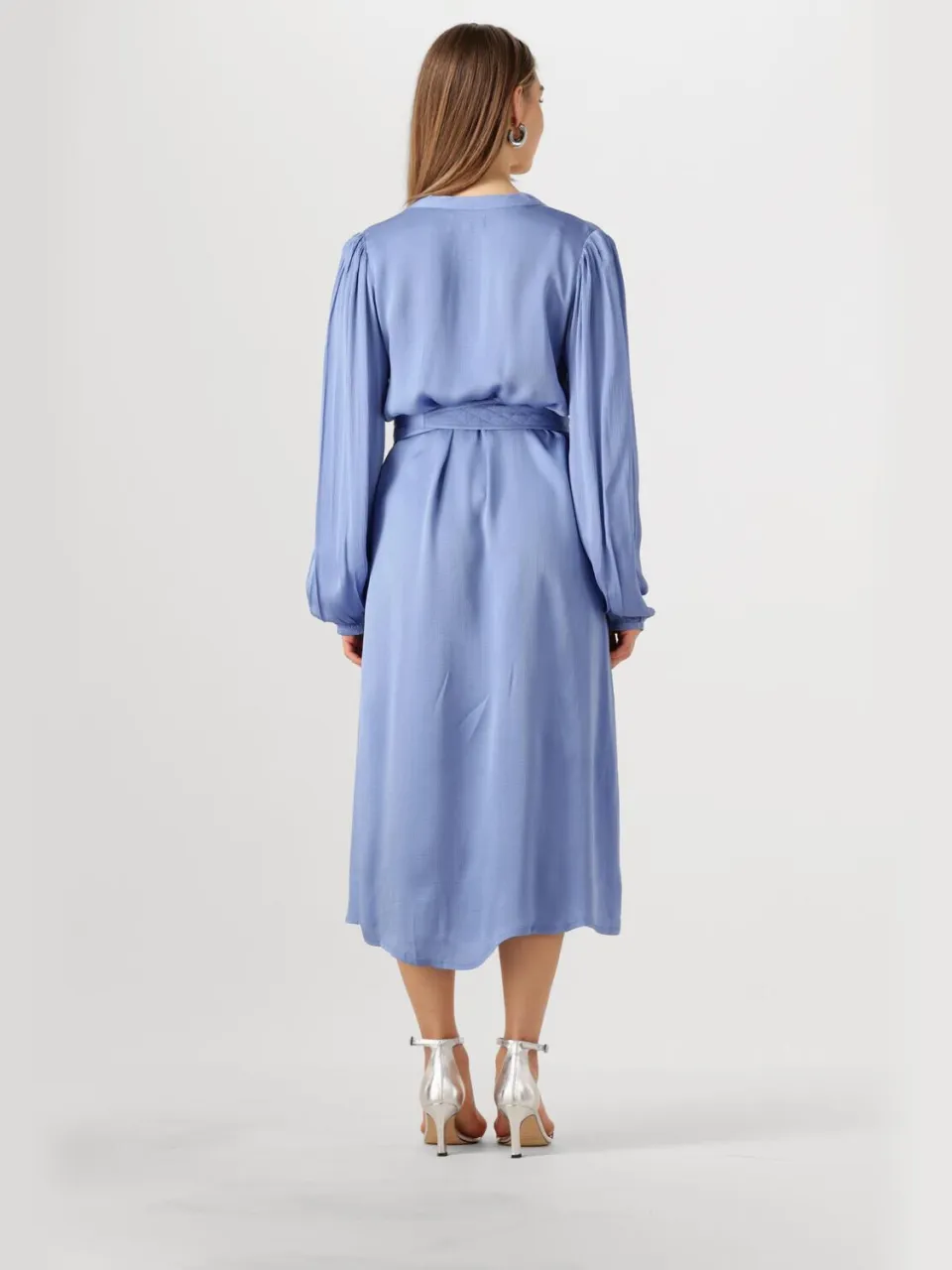 Lollys Laundry Dames Jurken Parisll Midi Dress Ls - Blauw, foto 3