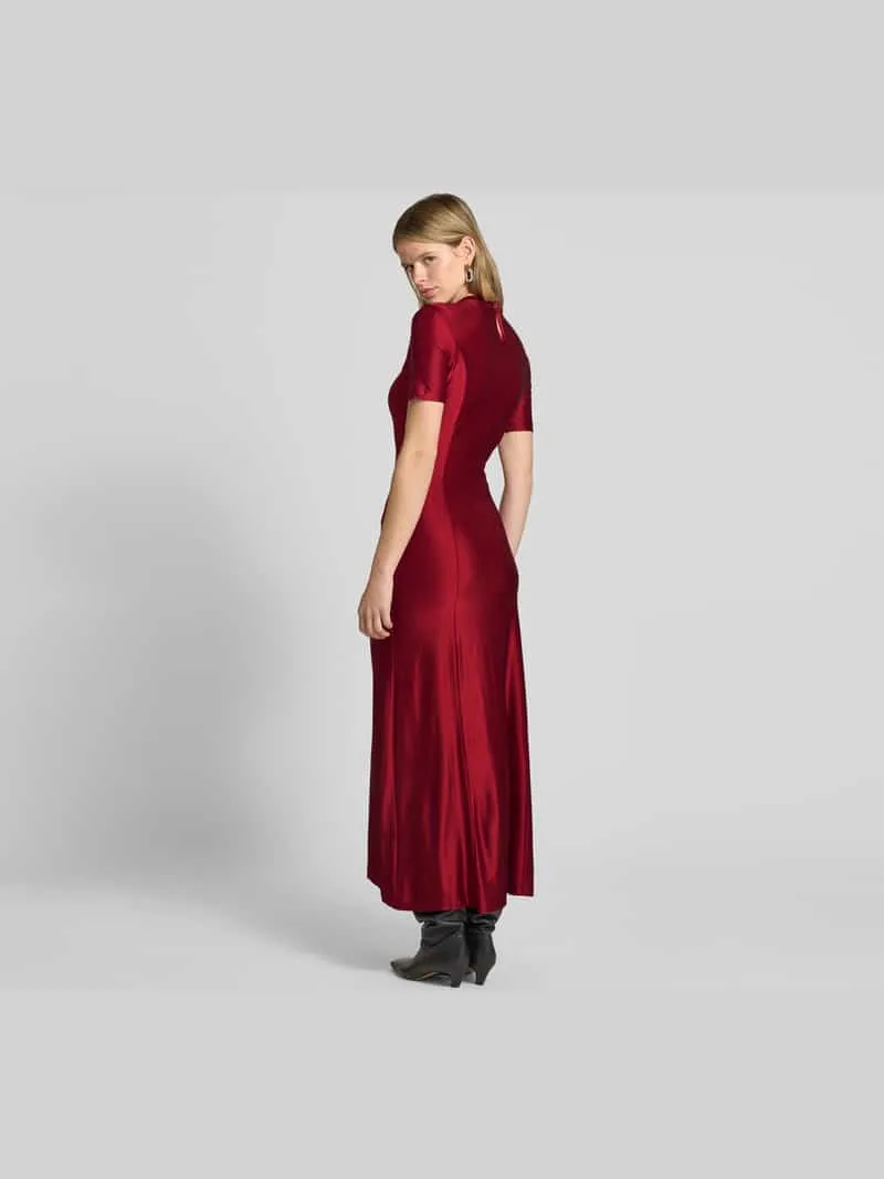 Rabanne Maxi-jurk met plooien rood, foto 3