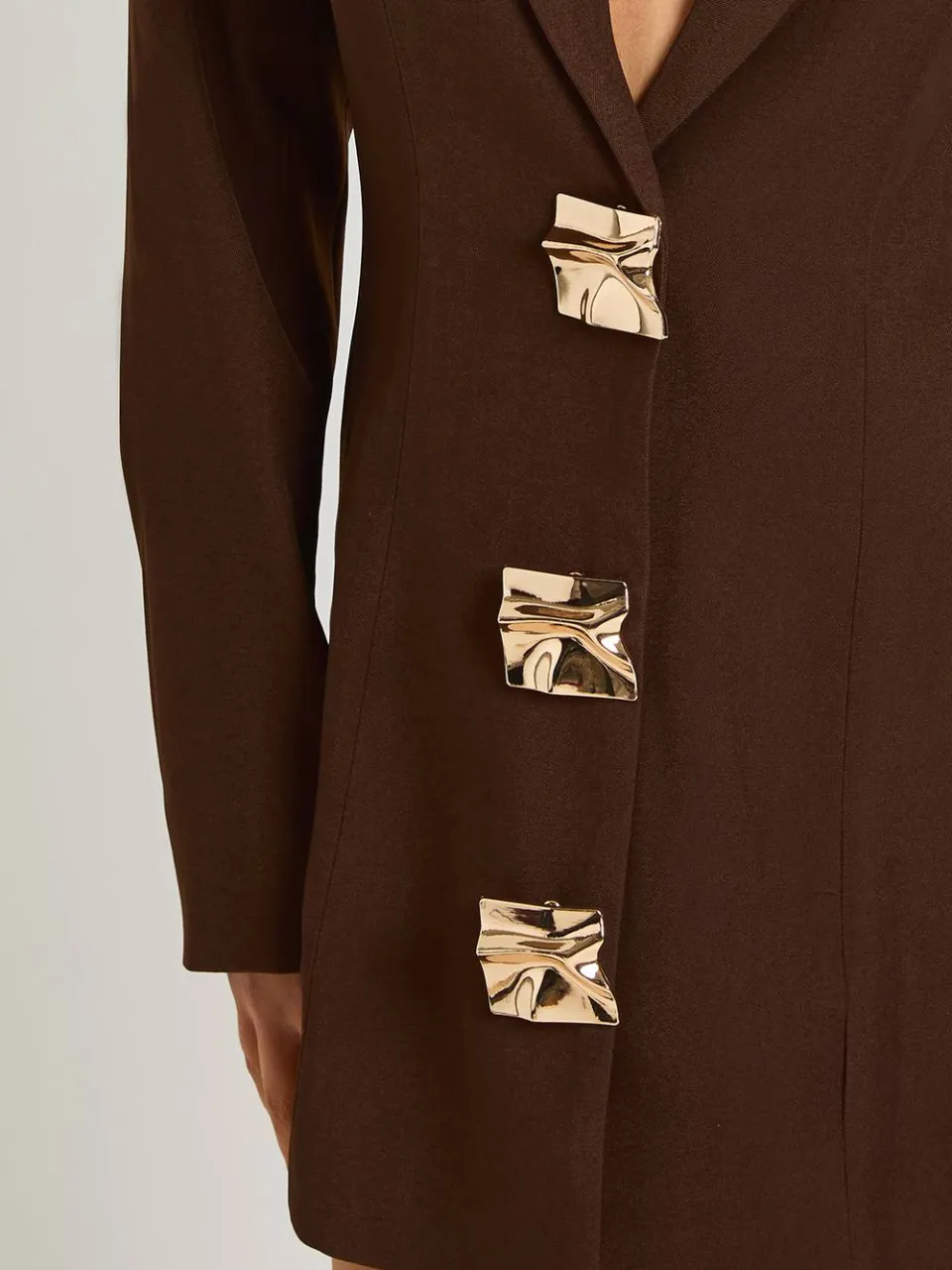 boohoo Dames BLAZERJURK MET GOUDEN DETAILS, foto 4