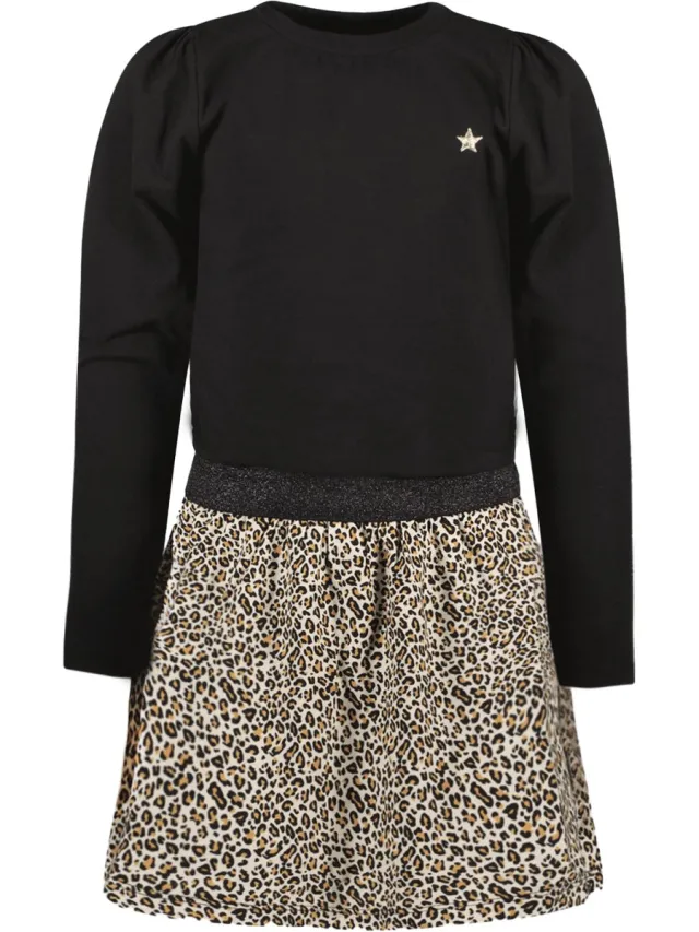 Like Flo F408-5817B Meisjes Jurk Black