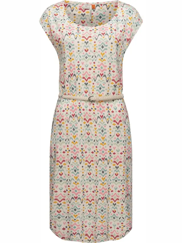 Ragwear Dames zomerjurk Lilithe Ikat Beige