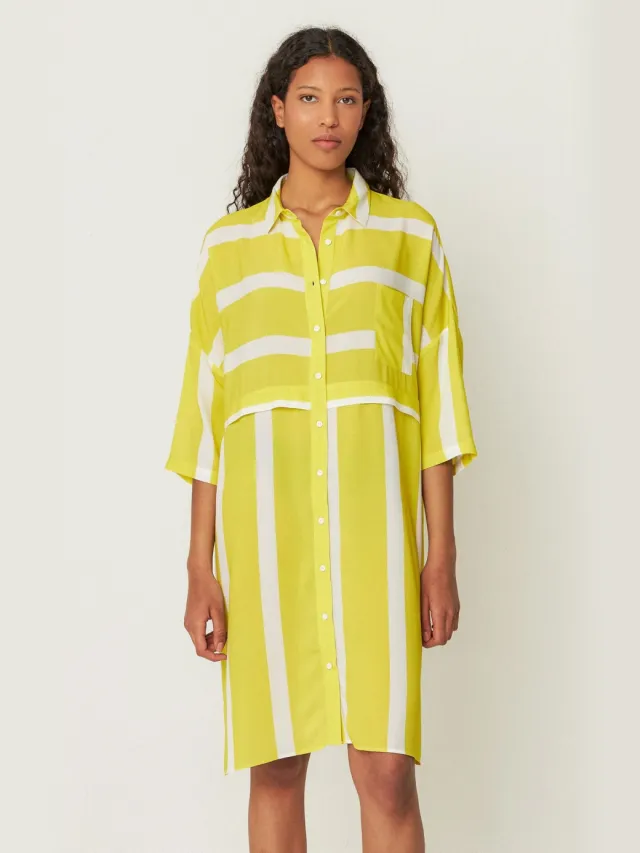 Skfk dames vegan Blousejurk Lisabe Geel