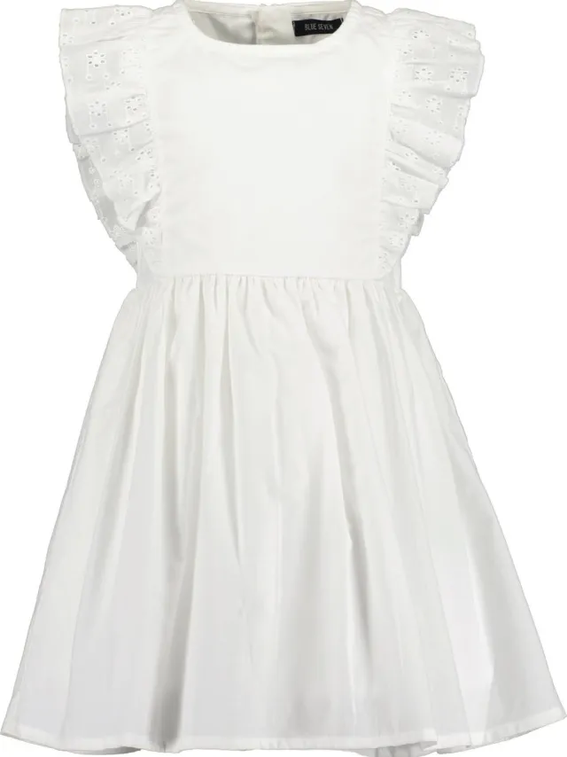 Blue Seven KIDS GIRLS BASICS Meisjes Jurk - wit