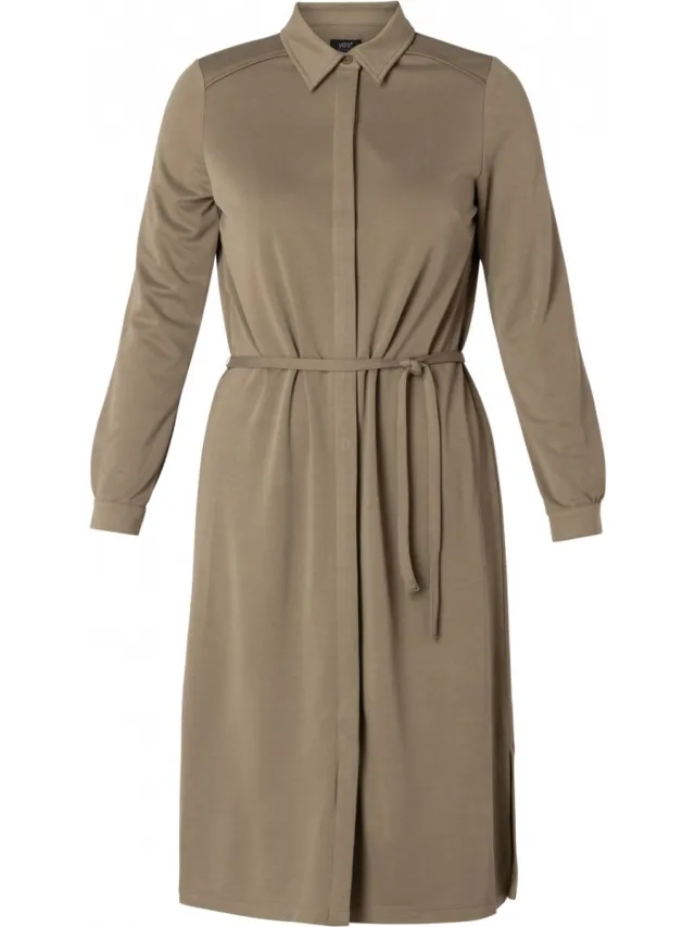 Yesta Aylem Essential Jurk - Soft Army - maat 2(50)