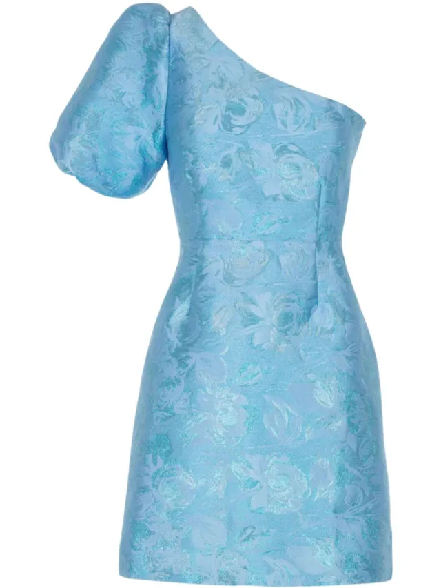 Freebird Dania Flower Dames - Jurk - Lichtblauw