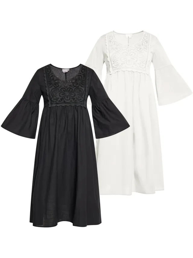 Mo Dress 2-Pack zwart-wit
