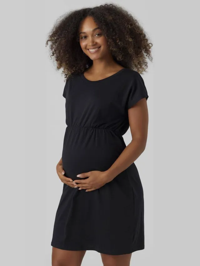 Vero Moda Maternity VMMLUNA zwangerschapsjurk zwart, foto 5