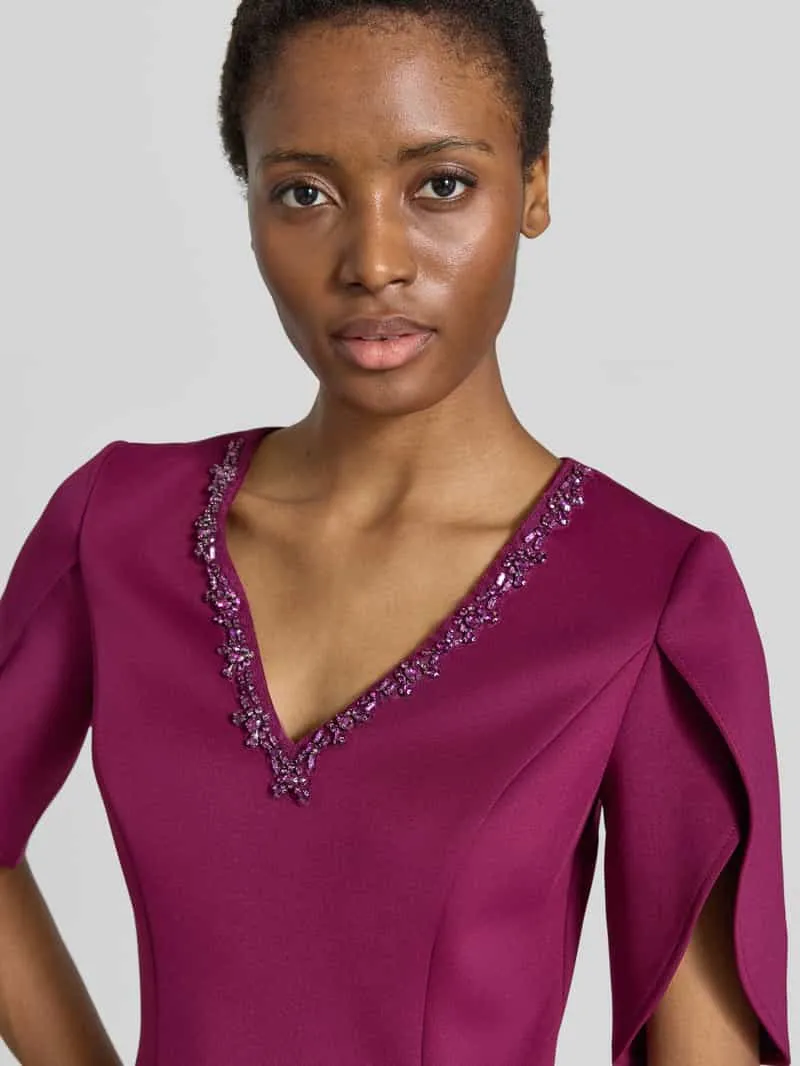 Adrianna Papell Midi-jurk met bloemendesign prune, foto 3