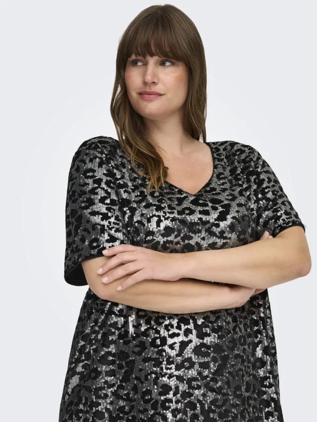 Only Carmakoma Jurk CARLEONORA Korte jurk Black