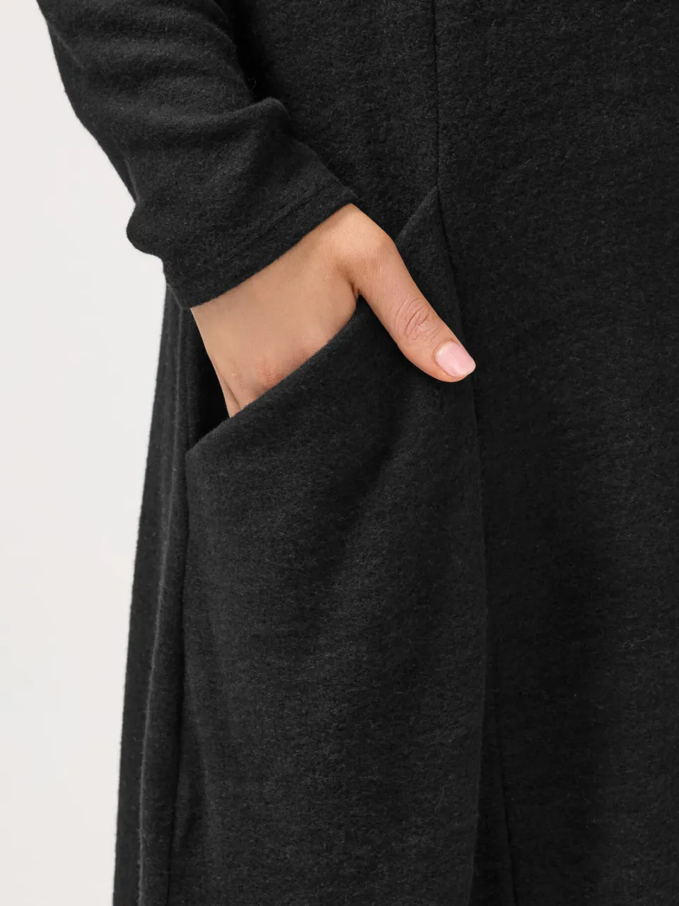 Yours Zwarte Soft Touch Pocket Jurk, foto 3