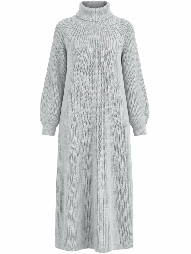 Elara Strickkleid Grau