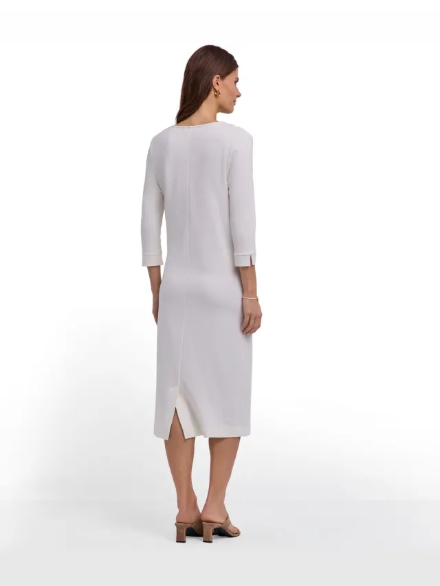 Falke Selection Interlock comfortabel viscose Jurk dames wit