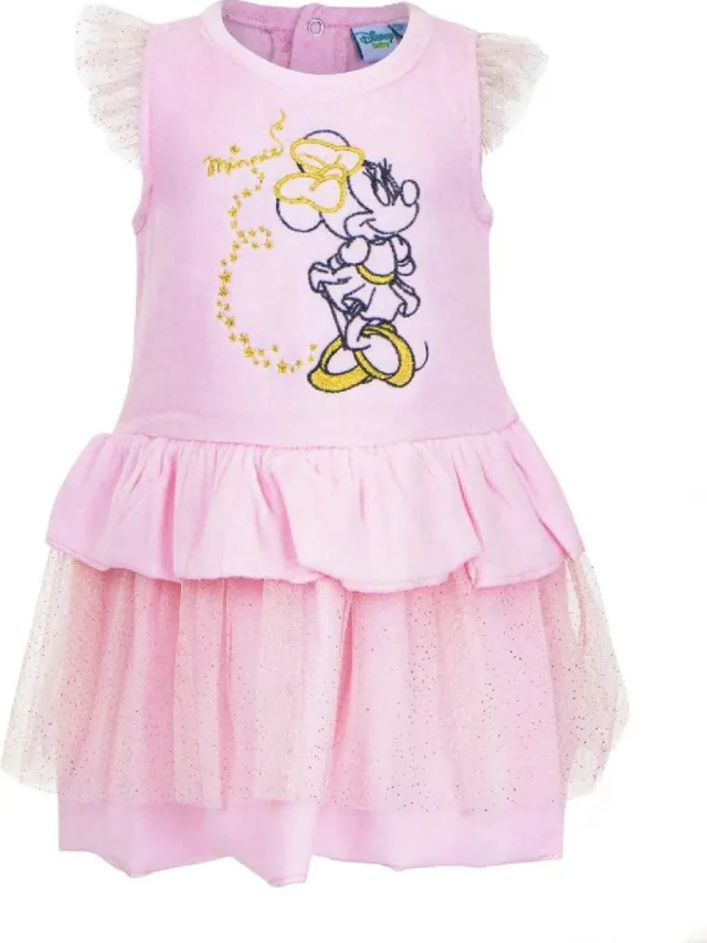 Disney Minnie Mouse baby jurkje katoen velours roze maat 74 (12 maanden)